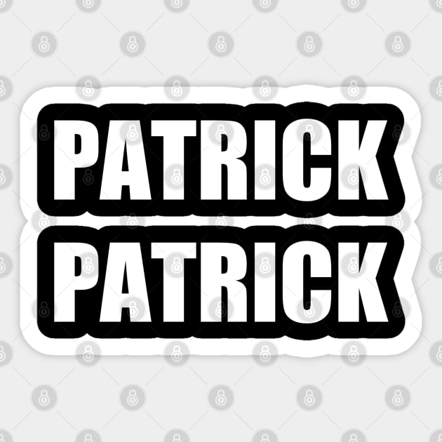 Patrick Patrick Sticker by Dess